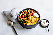 Auberginen-Spinat-Curry