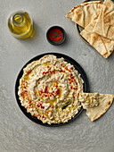 Baba Ghanoush (aubergine and sesame puree)