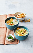Creamy potato and leek soup from the slow cooker