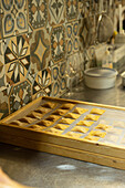 Homemade ravioli drying