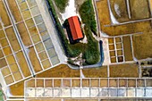 France,Charente-Maritime,Oleron island,Port of Salines,Grand Village (aerial view)