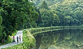 France,Morbihan,Pluméliau-Bieuzy,the Nantes-Brest canal near the village of Saint-Nicolas-des-eaux