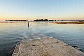 Frankreich,Morbihan,Sarzeau,Unterwasserpassage zur Insel Tascon