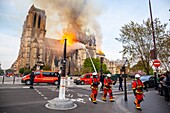 Frankreich,Paris,Welterbe der UNESCO,Kathedrale Notre Dame de Paris,Brand, der die Kathedrale am 15. April 2019 verwüstet hat