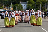 France,Finistere,Gorse Flower Festival 2015 in Pont Aven,Cercle Ar Pintiged Foën Fouesnant