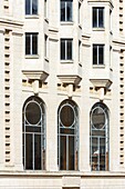 France,Meurthe et Moselle,Nancy,Art Deco facade of the library of the university of law and economics in Serre street