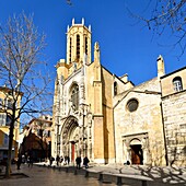 France,Bouches du Rhone,Aix en Provence,Saint Sauveur Cathedral (12th to 16th century) classified as a Historic Monument