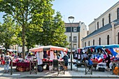 Frankreich,Seine Saint Denis,Rosny sous Bois,Place de l'Eglise Markt