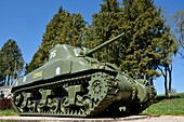 France,Vosges,Dompaire,memorial of the battle of tanks of the 2nd Db of Gal Leclerc which took place from 12 to 15 September 1944,the tank Sherman Corse