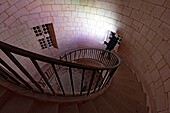 France,Gironde,Verdon sur Mer,rocky plateau of Cordouan,lighthouse of Cordouan,listed as World Heritage by UNESCO,the lamp room