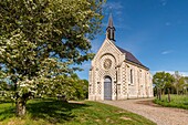 France,Somme,Baie de Somme,Saint Valery sur Somme,The chapel of the sailors and its rooster shaped like a gull