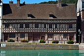 Frankreich,Seine-Maritime,Cote d'Albatre (Alabasterküste),Pays de Caux,Saint-Valery-en-Caux,das Fachwerkhaus Heinrich IV (1540) auch Haus Ladire genannt