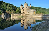 France,Loire,Saint Priest La Roche,the castle and the Loire river