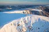 France,Haut Rhin,Hautes Vosges,Le Hohneck (1363 m),summit (aerial view)