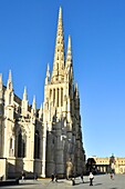 France,Gironde,Bordeaux,area listed as World Heritage by UNESCO,district of the Town Hall,Pey Berland Square,Saint Andre Cathedral