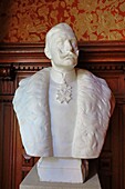 France,Bas Rhin,Strasbourg,district of Neustadt,Bust of the Kaiser inside the Palace of the Rhine (former Kaiserspalast) at 1,place de la Republique in Strasbourg