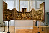 France,Cote d'Or,Dijon,area listed as World Heritage by UNESCO,Musee des Beaux Arts (Fine Arts Museum) in the former palace of the Dukes of Burgundy,the altarpieces of the charterhouse of Champmol,altarpiece of the Crucifixion of the 14th century