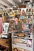 France,Manche,Cotentin,Carentan,L'x2019;Atelier of Carentan,cafe-grocery store of the Second World War,Sylvie Caillard