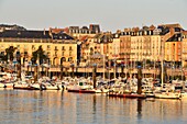 Frankreich,Seine Maritime,Pays de Caux,Cote d'Albatre,Dieppe,der Hafen und der Quai Henri IV