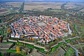 Frankreich,Haut Rhin,Neuf Brisach,Festungsstadt von Vauban (Luftaufnahme)