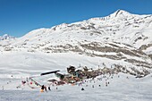 France,Savoie,Vanoise Massif,Val d'Isere,daille gondola lift,La Folie Douce ambiance bar