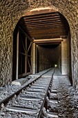 Frankreich,Loir et Cher,Saint Rimay,Deutsches Hauptquartier W3,Metalltür im Eisenbahntunnel