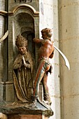 Frankreich,Somme,Amiens,Kathedrale Notre-Dame,Juwel der gotischen Kunst,von der UNESCO zum Weltkulturerbe erklärt,das südliche Ende des Chors,Hochrelief des Lebens von Saint Firmin