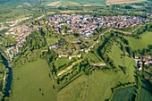 France,Pas de Calais,Montreuil,citadel built under Charles IX and perfected by Vauban (aerial view)