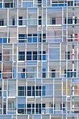 Frankreich,Rhone,Lyon,Das Viertel La Confluence südlich der Presqu'ile, in der Nähe des Zusammenflusses von Rhone und Saone, ist das erste vom WWF zertifizierte nachhaltige Stadtviertel Frankreichs,Wohnhaus Ycone des Architekten Jean Nouvel