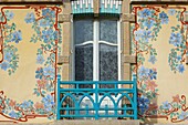 France,Meurthe et Moselle,Nancy,Villa Les Glycines in Art nouveau stylee in Rue Felix Faure,architect Cesar Pain (1904)