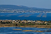 France,Herault,Agde,natural reserve of Bagnas seen from Mont Saint-Loup