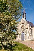 France,Somme,Baie de Somme,Saint Valery sur Somme,The chapel of the sailors and its rooster shaped like a gull