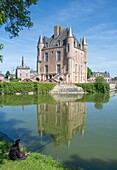 Frankreich,Loiret,Bellegarde,Schloss Bellegarde aus dem 14. Jahrhundert, auch Schloss des l'Hospital genannt