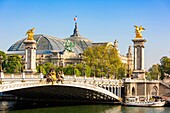 Frankreich,Paris,von der UNESCO zum Weltkulturerbe erklärtes Gebiet,die Brücke Alexandre III und der Grand Palais