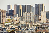 France,Paris,the towers of the 13th arrondissement