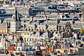 France,Paris,the rooftops of Paris