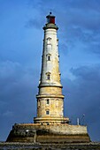 France,Gironde,Verdon sur Mer,rocky plateau of Cordouan,lighthouse of Cordouan,listed as Monument Historique,general view