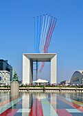 France,Hauts de Seine,suburb of Paris,La Defense,Puteaux,14th of July,National Day,la Grande Arche (Great Arch) by the architect Otto von Spreckelsen