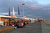 France,Seine Maritime,Le Havre,city rebuilt by Auguste Perret listed as World Heritage by UNESCO,see front and in the background the bell tower of the church of Saint Joseph