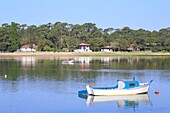 France,Landes,Lake Hossegor,Soorts Hossegor,boats on the lake