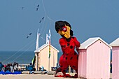 Frankreich,Pas de Calais,Opale Küste,Berck sur Mer,Berck sur Mer International Kite Meetings,während 9 Tagen empfängt die Stadt 500 Drachen aus der ganzen Welt für eine der wichtigsten Drachenveranstaltungen der Welt