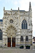 France,Somme,Rue,the Holy Spirit chapel,built between 1440 and 1515 is a major building of gothic flamboyant picard art