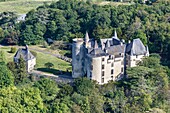 Frankreich,Maine et Loire,Brissac Loire Aubance,Coutures,Schloss Montsabert (Luftaufnahme)