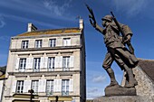 Frankreich,Calvados,Tal der Seullez,Dorf Creully,Denkmal für die Toten von 1914 1918