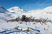 Frankreich,Savoie,Vanoise Massif,Val d'Isere,Daille Gondelbahn,La Folie Douce Ambiente Bar