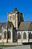 France,Seine-Maritime,Pays de Caux,Norman Seine River Meanders Regional Nature Park,Vatteville la Rue,15th and 16th century Saint-Martin church