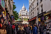 France,Paris,Montmartre hill,Sacre Coeur Basilica