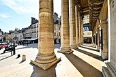 France,Cote d'Or,Dijon,area listed as World Heritage by UNESCO,rue Musette with a view of Notre Dame church