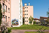 France,Rhone,Villeurbanne,Chateau Gaillard district,Chateau Gaillard street,the Residence Château Gaillard is a residence autonomy (home housing) for the elderly