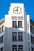 France,Rhone,Villeurbanne,Gratte-Ciel district,Anatole France street,Anatole France elementary school